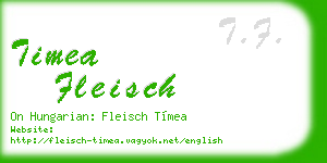 timea fleisch business card